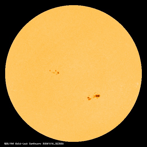 SDO · HMI Continuum — Visible photosphere & sunspots