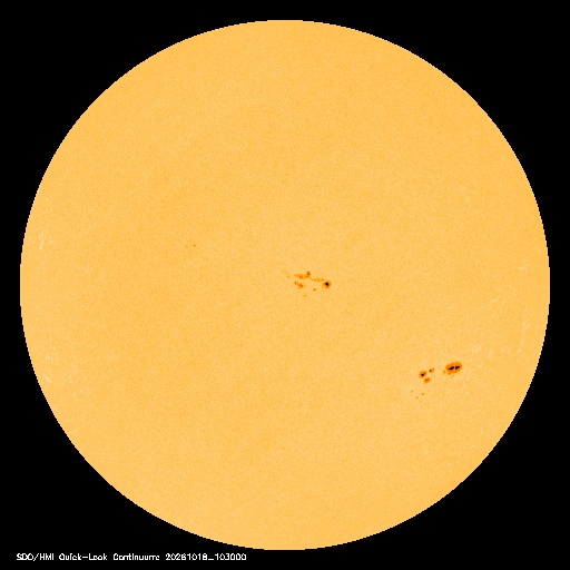 SDO · HMI Continuum — Visible photosphere & sunspots