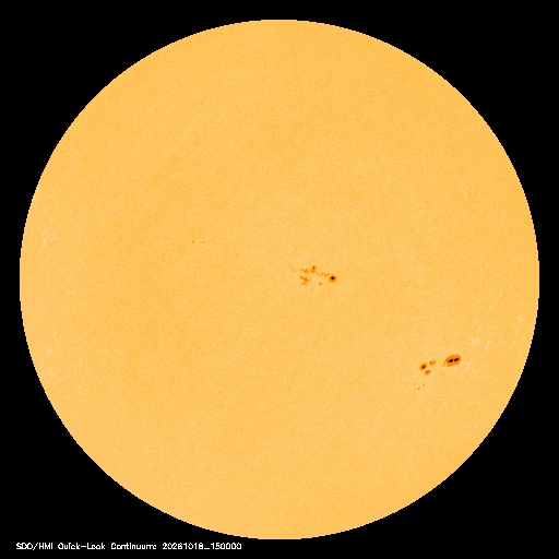 SDO · HMI Continuum — Visible photosphere & sunspots