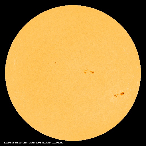 SDO · HMI Continuum — Visible photosphere & sunspots