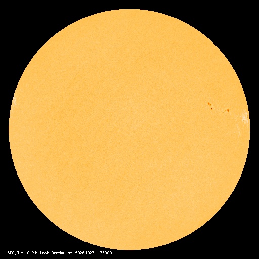 SDO · HMI Continuum — Visible photosphere & sunspots