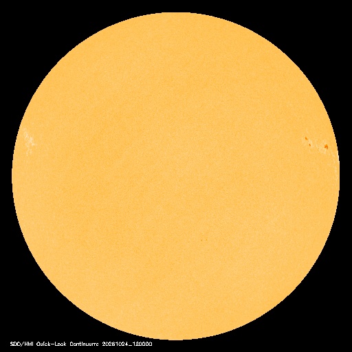 SDO · HMI Continuum — Visible photosphere & sunspots