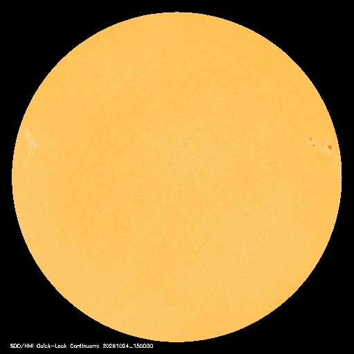 SDO · HMI Continuum — Visible photosphere & sunspots