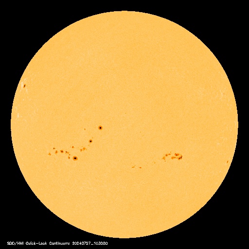 Latest Mauna Loa image of the Sun