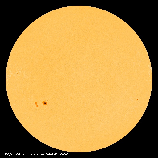 SDO/HMI – viditelné světlo (NASA)