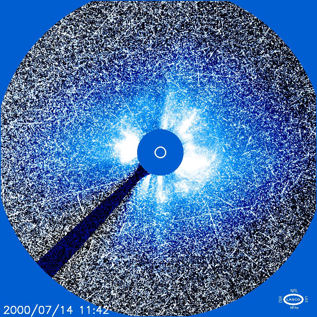 energetic particle shower from solar coronal mass ejection