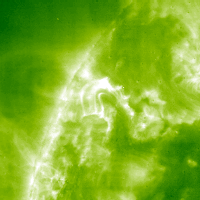 EIT 195 Å image of post-CME loops