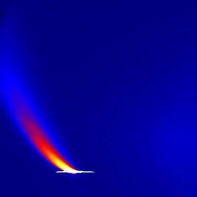 Comet McNaught: LASCO C3's color filter image
