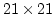 $21 \times 21$